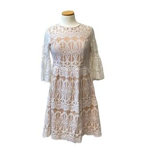 Bohme Lace Dress Bohemian Nude Creme M